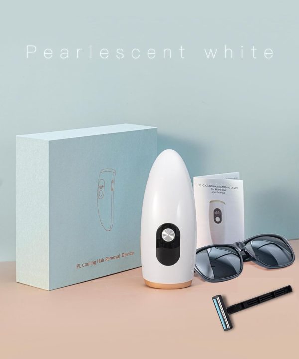 Laser Hair Removal for Women and Men, IPL Hair Remover with Enhanced Ice-Cooling System, Nearly Painless, Long-Lasting Effect, White - Image 7