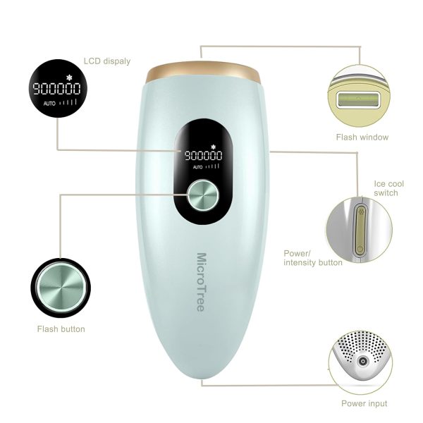 Laser Hair Removal for Women and Men, IPL Hair Remover with Enhanced Ice-Cooling System, Nearly Painless, Long-Lasting Effect, Blue - Image 6