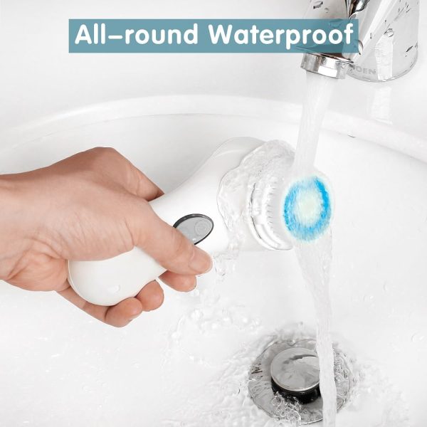 Sonic Facial Cleansing Brush System - Waterproof, Wireless Charging, Smart Face Cleansing Brush- Skin Cleaning, Exfoliating, Pore Minimizing - Suitable for All Skin Types - Image 4