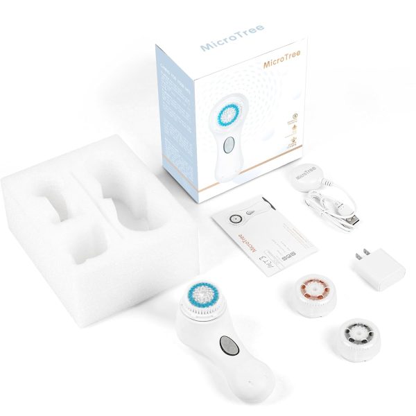 Sonic Facial Cleansing Brush System - Waterproof, Wireless Charging, Smart Face Cleansing Brush- Skin Cleaning, Exfoliating, Pore Minimizing - Suitable for All Skin Types - Image 5